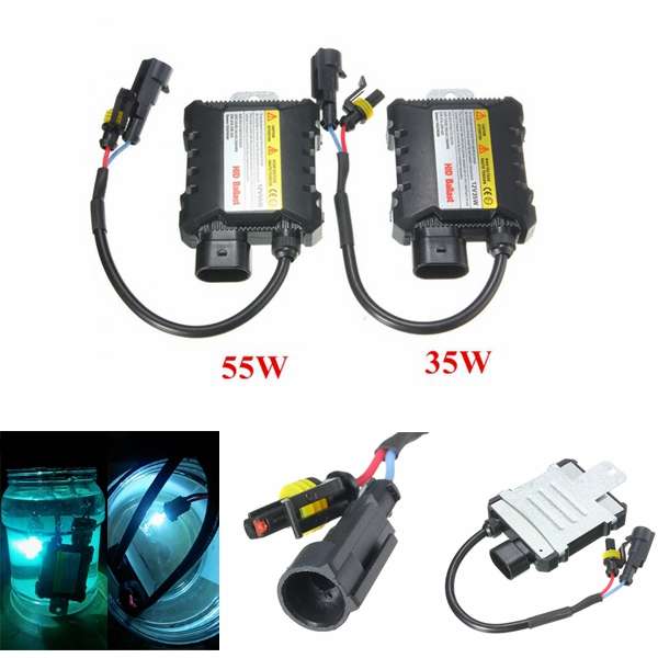 12V 55W or 35W Slim Car Xenon HID Ballast Waterproof For H1 H3 H3C H4-1 H4-2 H7 H8 9005 9006