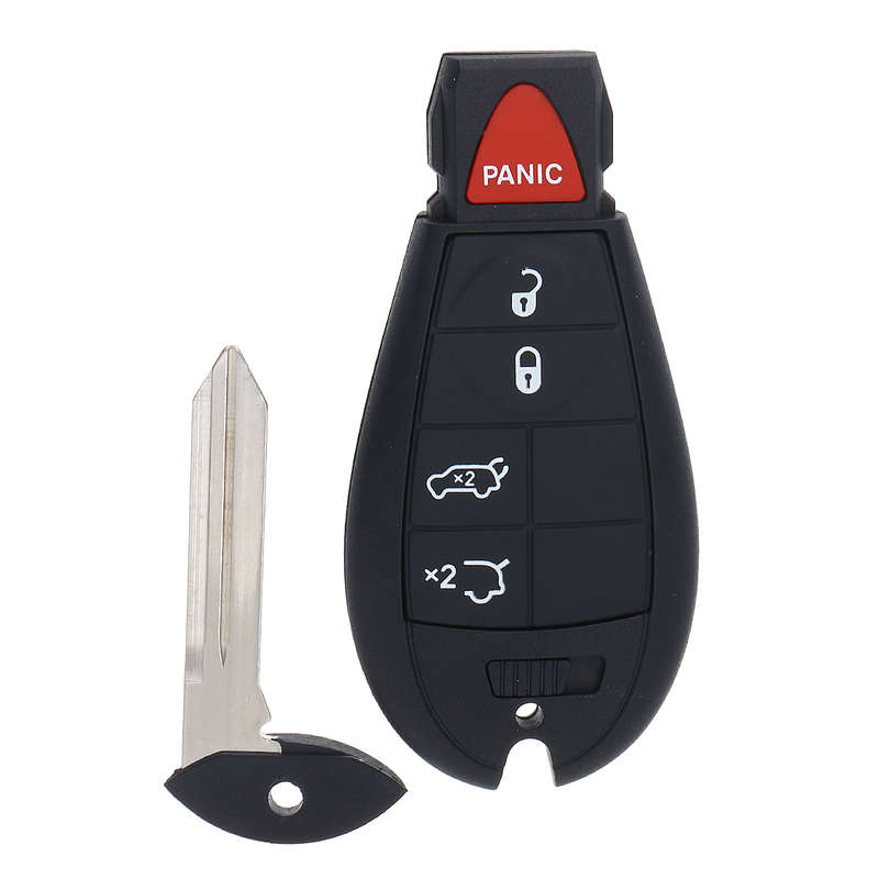 5 Button Car Remote Key Fob Case + Insert Blade For Jeep Grand Cherokee/ Commander 08-12
