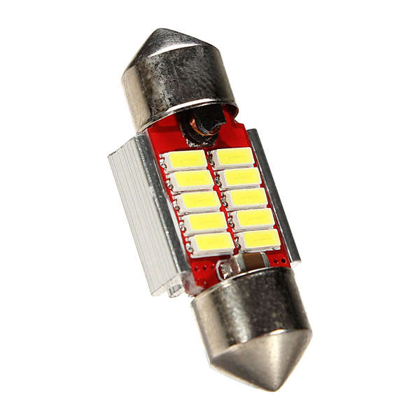 31MM 4014 10SMD White Festoon Reading Door Lights Light Bulb Non-polar