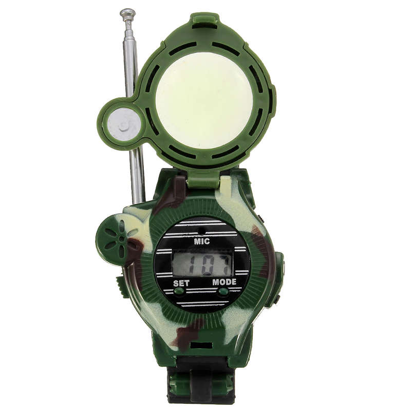 2Pcs 7 in 1 Children Walkie Talkie Child Kids Watches Outdoor Game Interphone