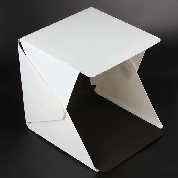 Portable 240x230x226mm Photography Studio Softbox Folding lightbox LED Light box