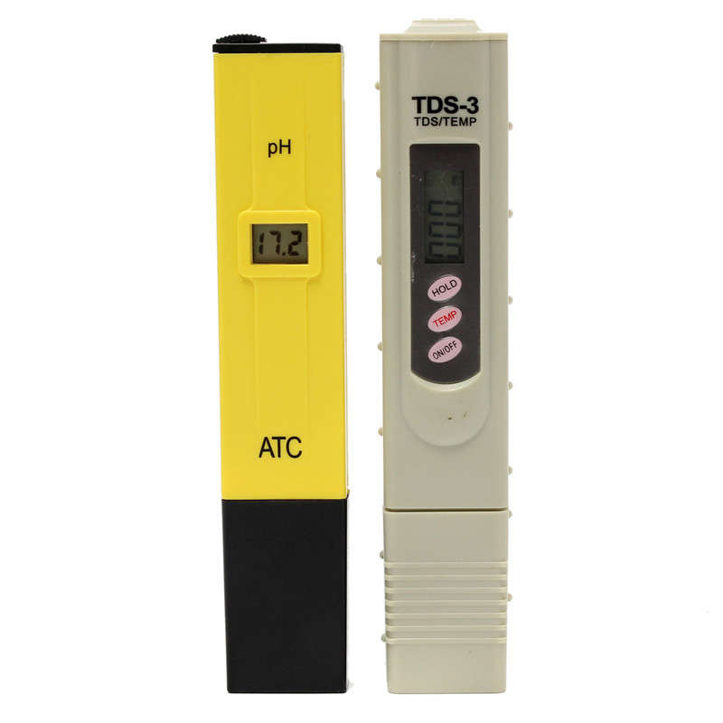 0-9999 PPM Digital PH Meter TDS Tester Aquarium Pool Hydroponic Water Monitor