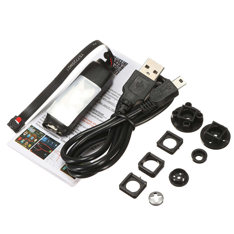 DANIU Mini Wireless Hidden Camera WIFI IP Pinhole DIY P2P Video Camera Support TF Card Audio