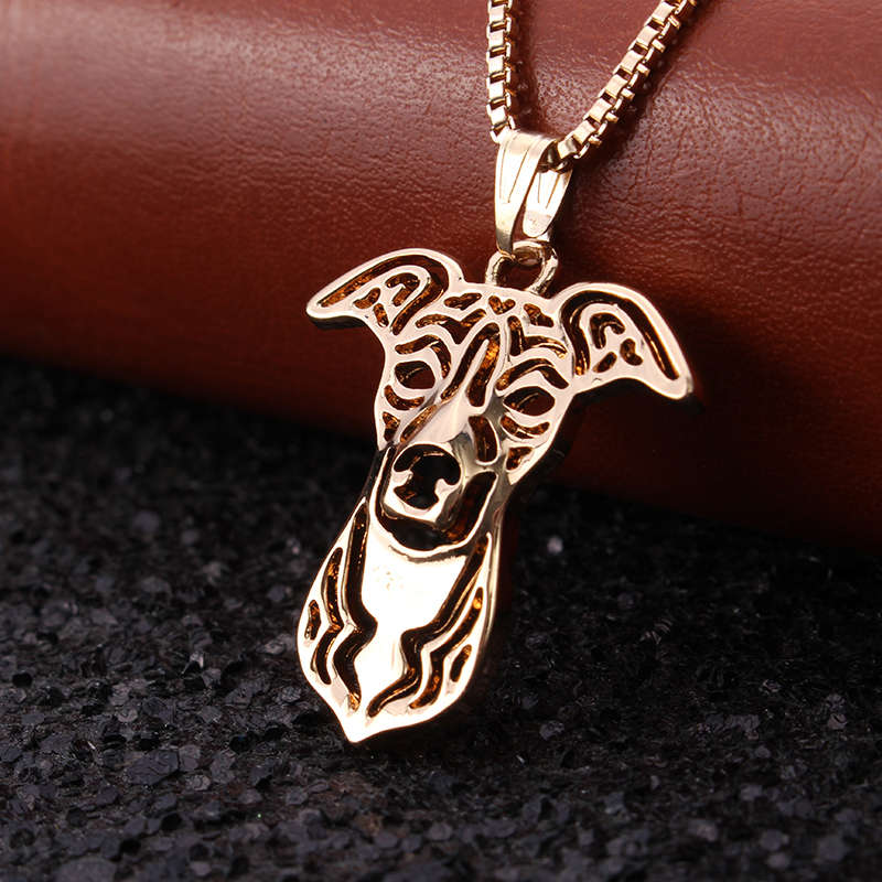 Fashion Puppy Pendant Chain Gold Plated Necklace for Men