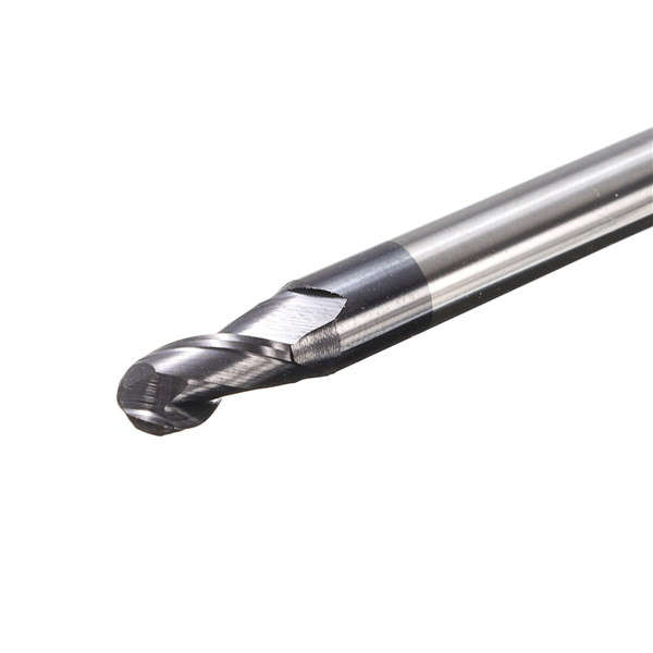 6pcs R0.5-3mm HRC45 2 Flutes Ball Nose End Mill Nitrogen Coated Milling Cutter Set CNC Tool