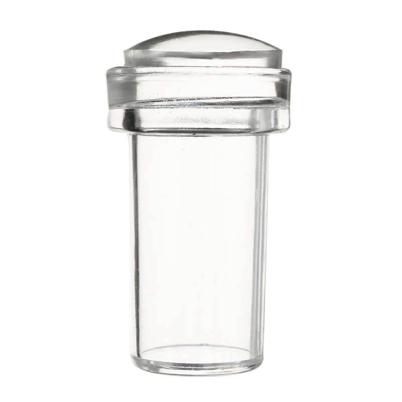 2pcs DIY Nail Art Stamping Set  Image Plate Clear Jelly Silicone Stamper Scraper Cap Transfer Manicu