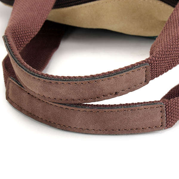 Women Casual Stripe Canvas Handbags Micro-Fibric Leather Shoulder Bags Contrast Color Crossbody Bags
