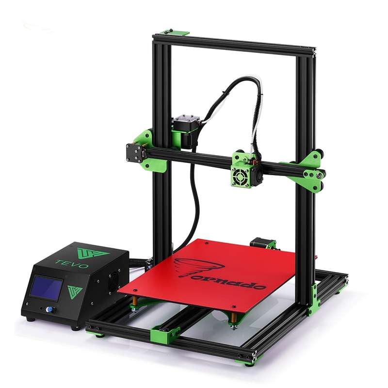 TEVO Tornado DIY 3D Printer Kit 300*300*400mm Large Printing Size 1.75mm 0.4mm Nozzle Support Off-