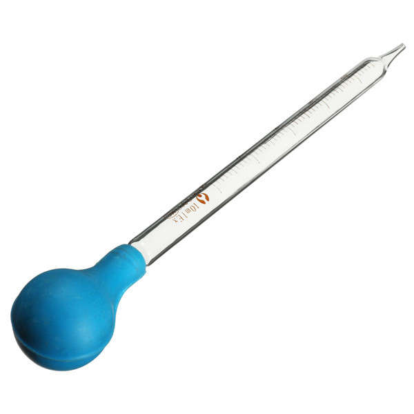 200mm 10ml Rubber Head Glass Dropper Pipettes With Scale Line