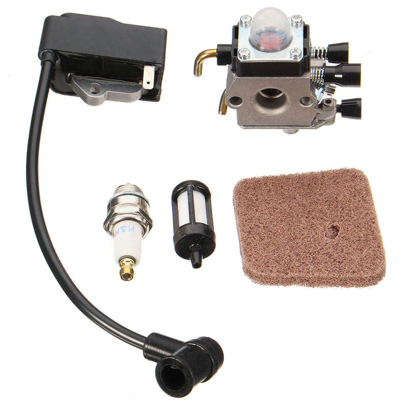 Carburetor with Ignition Coil For STIHL FS38 FS45 FS46 FS55 KM55R FS45C FC55 Trimmer