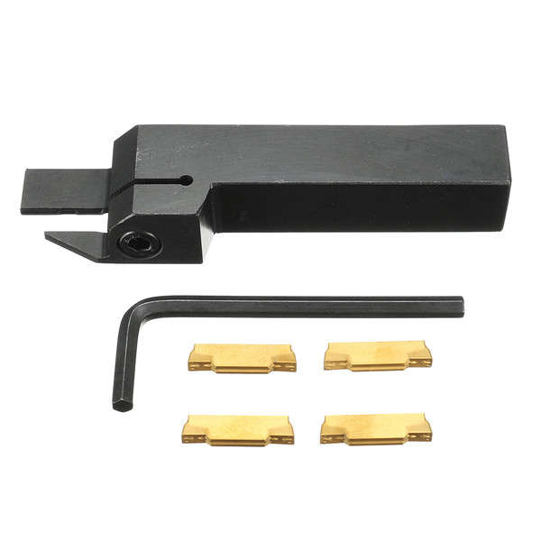 MGEHR1616-3 External Grooving Tool Turning Tool Holder For 3mm Cut With 4pcs MGMN300 Inserts