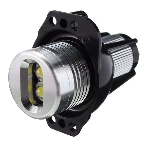 Pair White Angel Eyes LED Halo Ring Maker 6W Light Bulb For BMW E90 E91