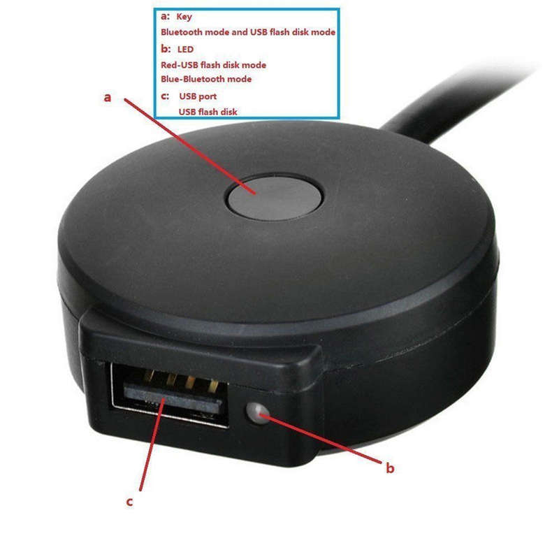 Black Music Interface Bluetooth Adapter Wireless For Benz M MI