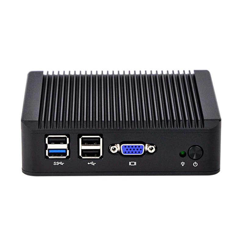 QOTOM Mini PC Q190G4 With 4 LAN Port Pfsense as Router Firewall Quad Core 2 GHz 4G RAM 32G SSD