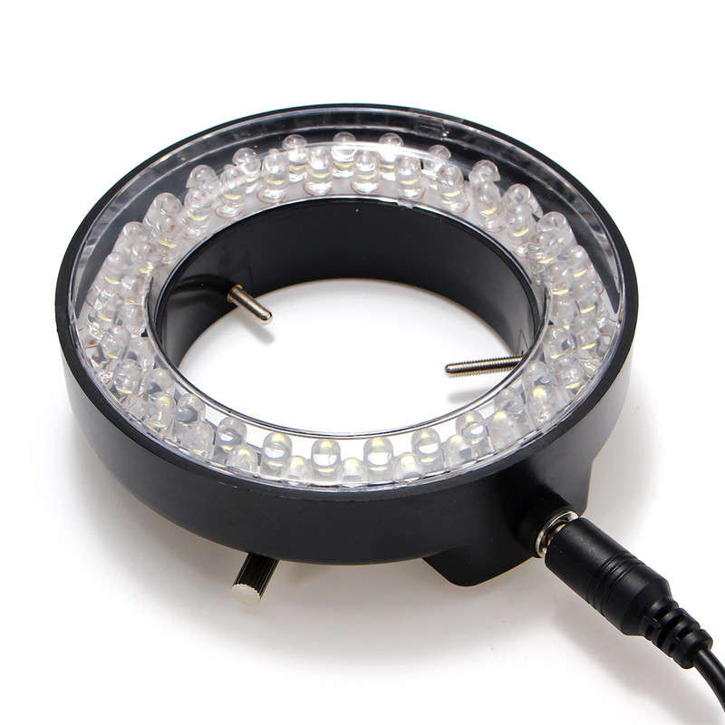 60Pcs LED Adjustable Ring Light illuminator Lamp for Stereo Zoom Microscope US Plug