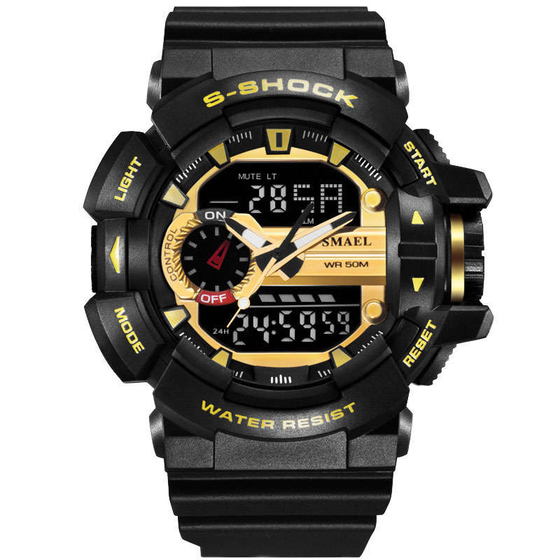 SMAEL 1436 Military Style LED Digital Watch Display Time Date Sport Wristwatch