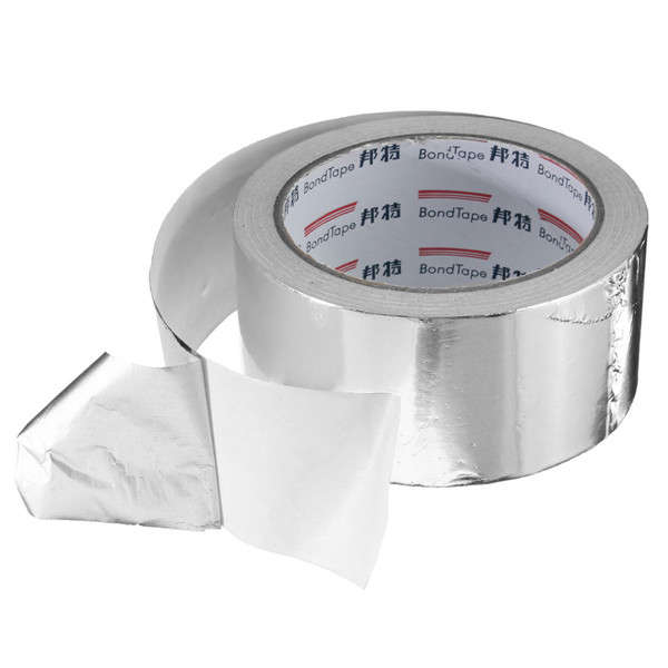 50mm x 25M Silver Aluminum Foil Tape Heat Reflection Self Adhesive Seal Ring Roll Tape