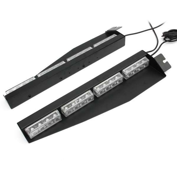 16 LED 24W Blue Emergency Traffic Advisor Vehicle Strobe LED Car Lights Bar