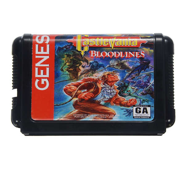 Castlevania Bloodlines Game Cartridge 16 bit Game Card for Sega MegaDrive Genesis PAL NTSC System