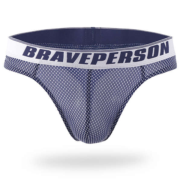 BRAVE PERSON Mens Sexy Jacquard G-string Thongs T-back Briefs
