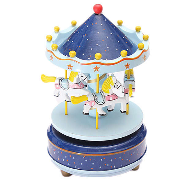 4 X Kids Carousel Music Box Merry Go Round Musical Devolopment Toys Room Decor