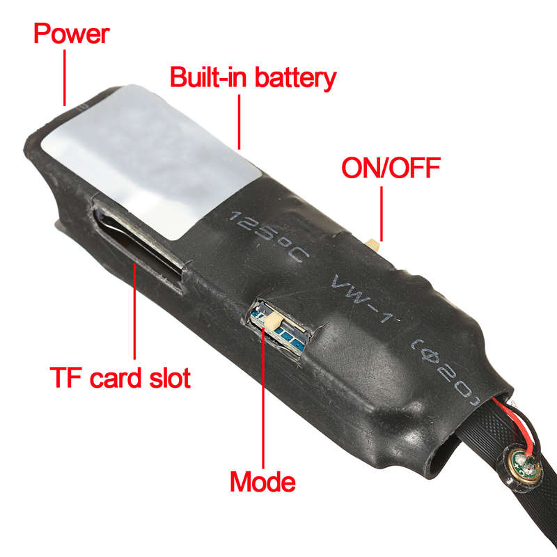 DANIU Mini Wireless Hidden Camera WIFI IP Pinhole DIY P2P Video Camera Support TF Card Audio