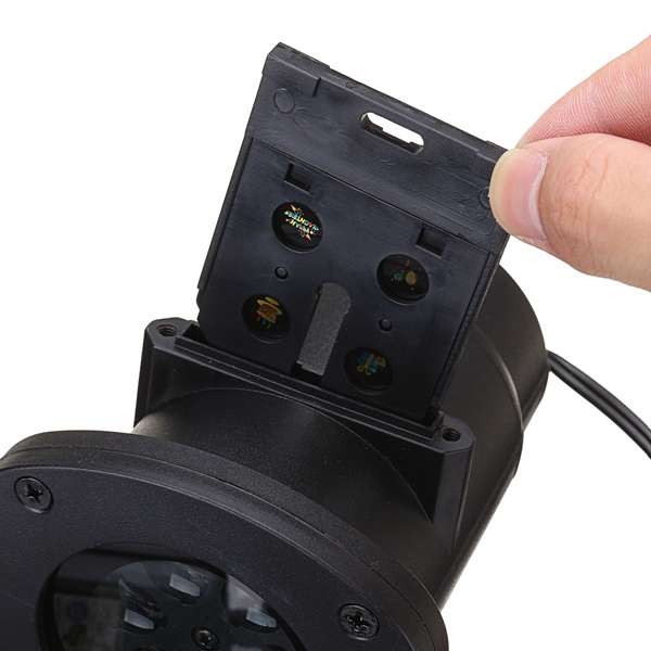 2 X 12 Patterns 4W LED Remote Projector Stage Light Moving Laser Spotlightt for Christmas Halloween