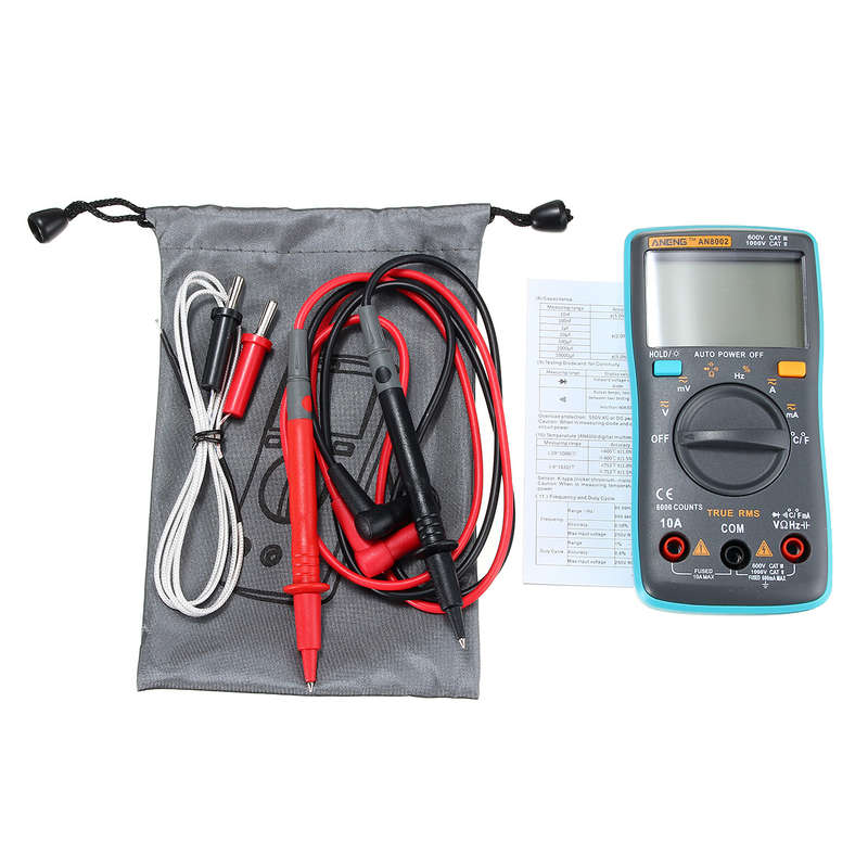 ANENG AN8002 Digital True RMS 6000 Counts Multimeter