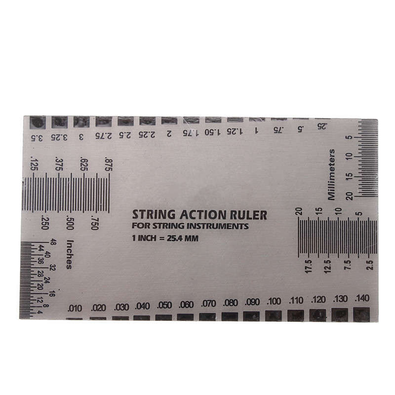 Guitar String Action Ruler Fret Protector Guards Sanding Polish Luthier Tool