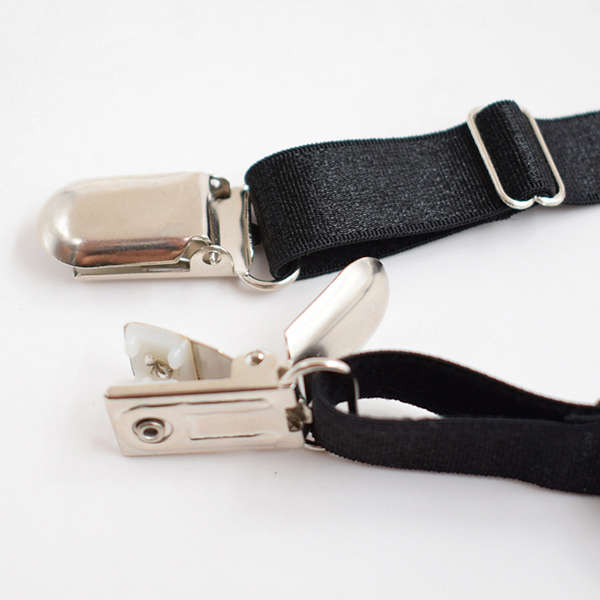 Men Shirt Stays Garters Leg Suspenders Adjustable Elastic Shirt Holder Casual Leg Braces