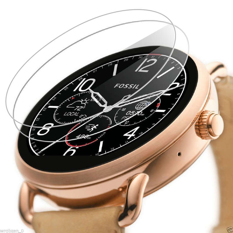 9H Premium Ultra Thin Explosion Proof Tempered Glass Screen Protector for Fossil Q Wander Watch