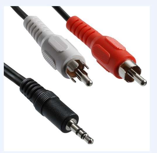 3.5mm to AV RCA Audio Adapter Cable for Ipod MP3