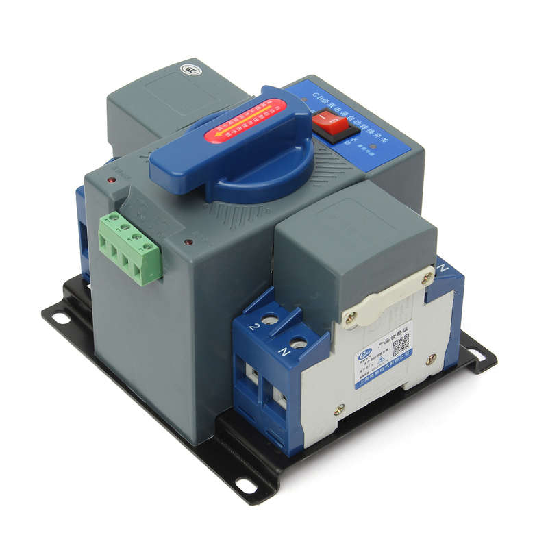 2P 63A 230V Micro Circuit Breaker MCB Type Dual Power Automatic Transfer Switch
