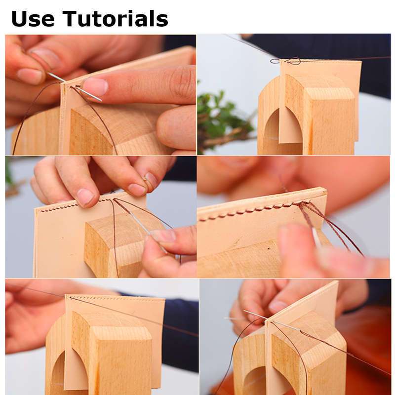 Desktop Lacing Leather Craft Hand Table Stitching Sewing Clamp Wood Hand Tools