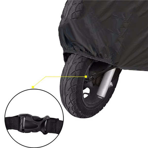 Black  Motorcycle Protective Cover Scooter Rainproof Sunscreen Dustproof