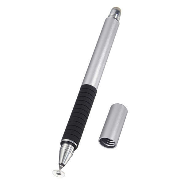 2 in 1 Universal Touch Screen Drawing Point Dics Fiber Tip Stylus Pen for iPad Smartphone Tablet