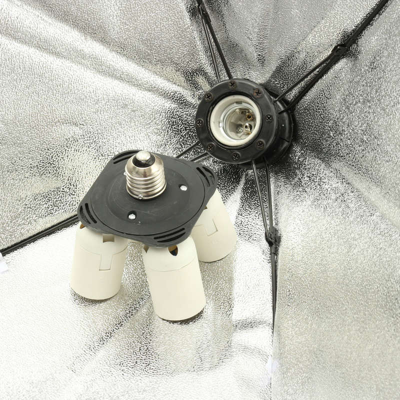 50cm x 70cm Studio Lighting Photo Softbox For 4 Socket E27 Lamp Bulb Head European