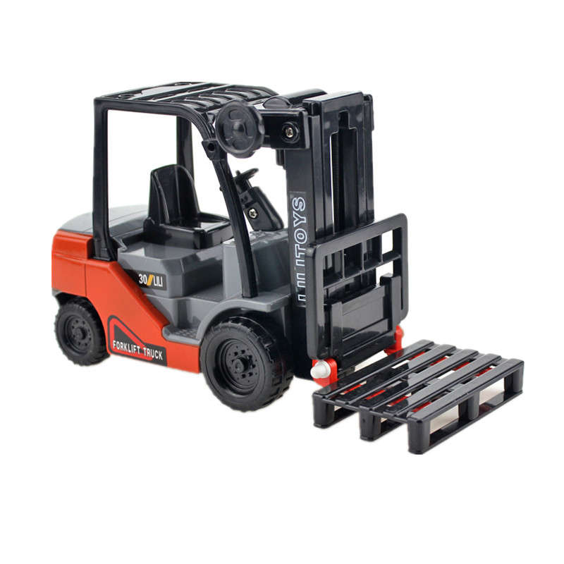 Small Internal Combustion Lifting Forklift Truck Car Model Toys For Children
