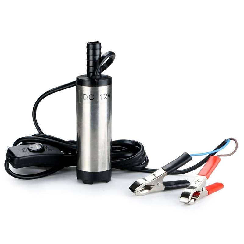 DC 12V Submersible Fuel Pump 38mm Water Oil Diesel Fuel Transfer Refueling Tool