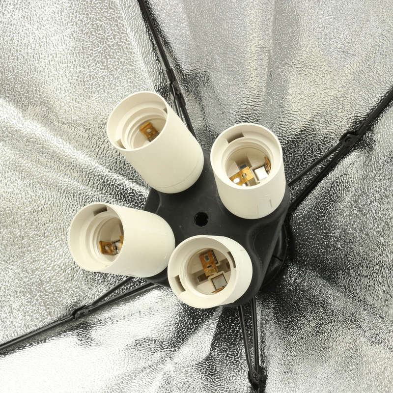 50cm x 70cm Studio Lighting Photo Softbox For 4 Socket E27 Lamp Bulb Head European