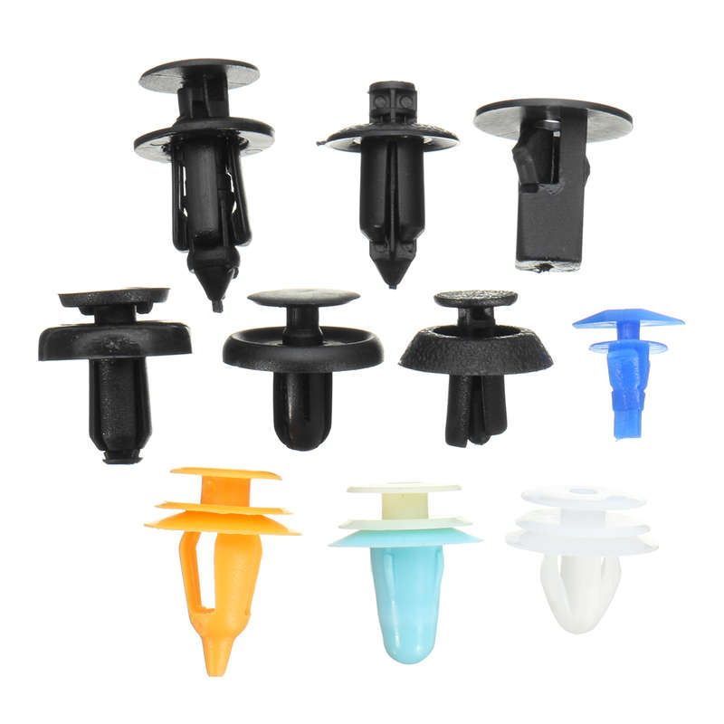 100 Piece Plastic Trim Clip Assortment- Common Fastener Set for Toyota / Lexus