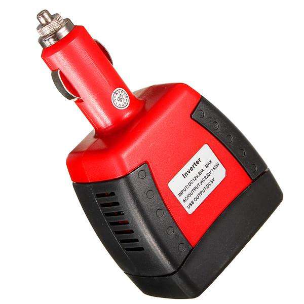 150W 12V DC To AC 220V 50Hz 5V USB Car Power Inverter Charger Adapter Convertor