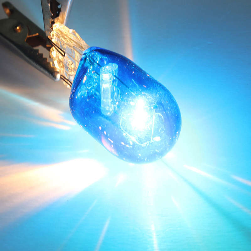 Blue W21 5W T20 580 7443 Xenon White Halogen DRL Side Light Light Hid Bulb