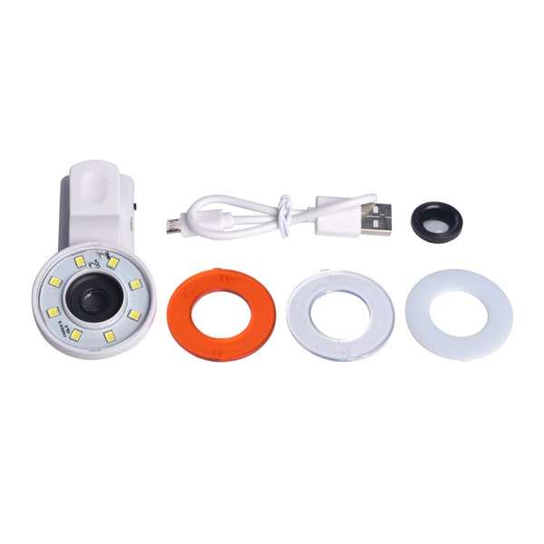 Selfie Fill Light Portable Round Ring Spot Lightt Clip Phone Flash LED Night Flashight for Smartphon