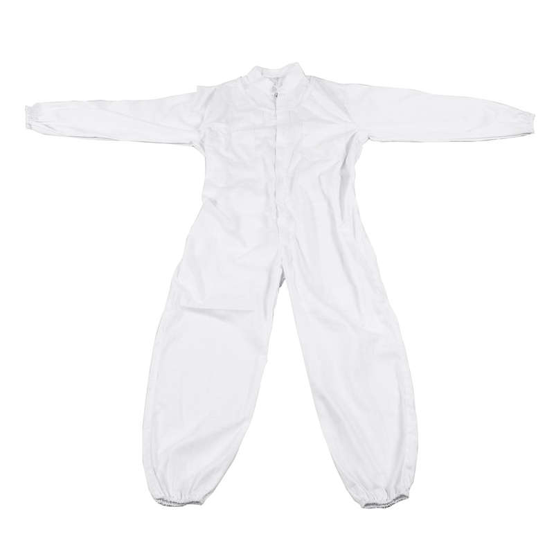 Professional Ventilated Full Body Beekeeping Bee Keeping Suit w/ Leather Gloves