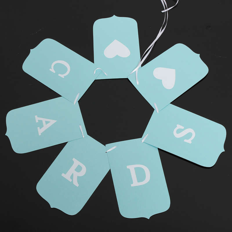 CARDS  Wedding Banner Garland Party Photography Flags Decoration Photo Props Supplies