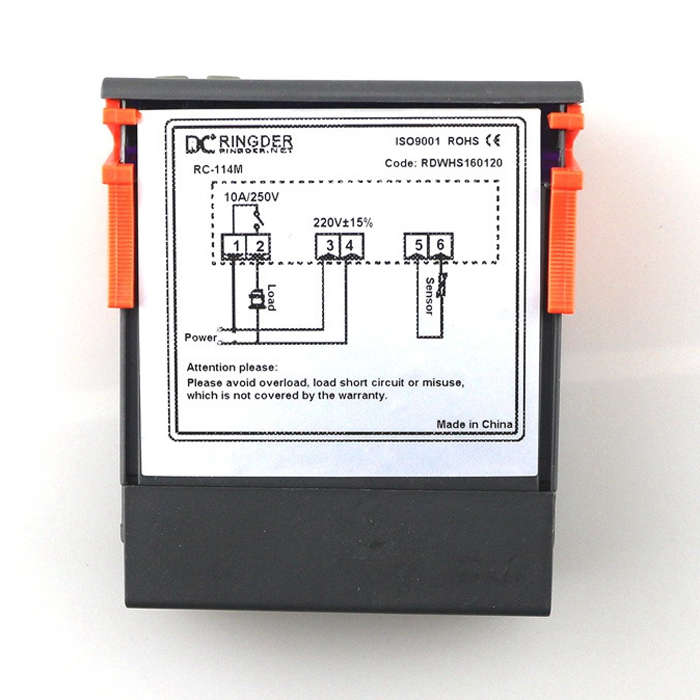 RC-114M 220V/10A -30~300¿ Digital Temperature Controller Thermostat Regulator with Temperature Sen