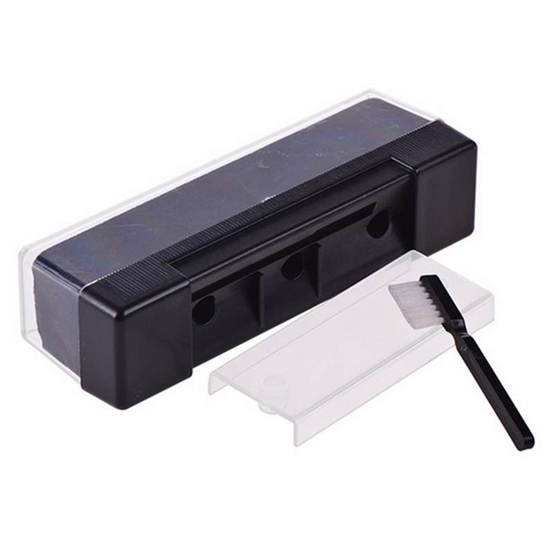 Record Cleaning Kit Velvet Brush Stylus Cleaner Anti Dirt Dust Brush Black