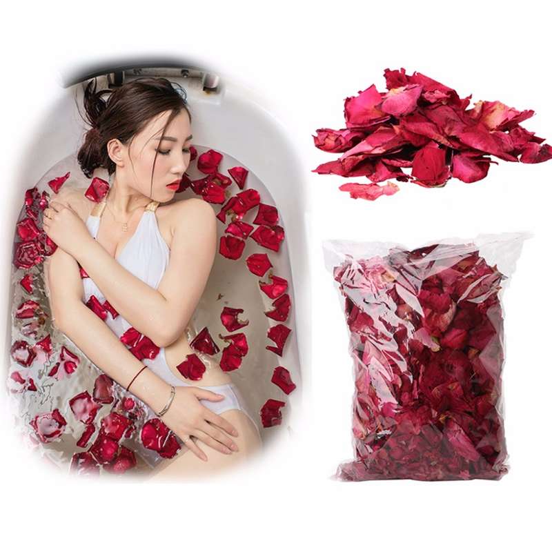 Dried Rose Petals Natural Flower Spa Whitening Shower Dry Rose Natural Flower Petal Bath Relieve Fra