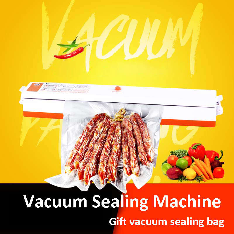 220V Electric Automatic Vacuum Seal Ring Machine Sealer Vacuum Food Bag Sealer Packaging Machine